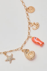 Voyage Charm Necklace Gold